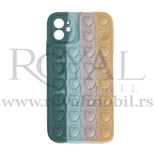  silikonska futrola bubble heart za iphone 12 pro max (6.7) No3 Slike