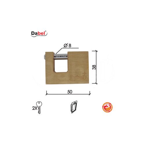 Dabel katanac KA2011 Ms 50&#215;38/fi8mm 2K DBP1 0106102 Cene