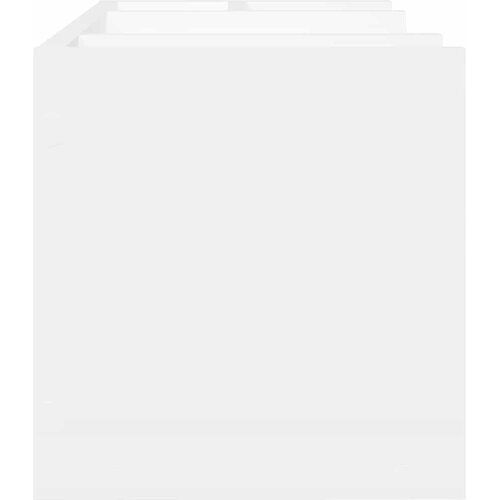  Organizator za stol bijeli 44,5 x 24 x 25 cm konstruirano drvo Slike