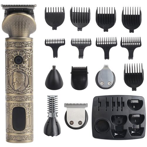 INF Električni strižnik za lase s polnilno baterijo in setom za nego nosu Bronze, (5000072119) Cene