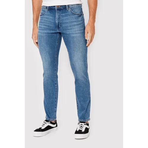 Wrangler Jeans hlače Larston W18SJX21Y Modra Slim Tapered Fit