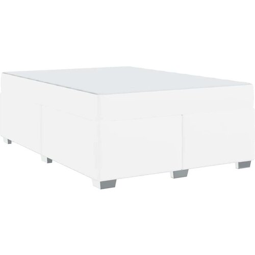 VidaXL Krevetna konstrukcija Bijelo 160 x 200 cm Umjetna koža Slike