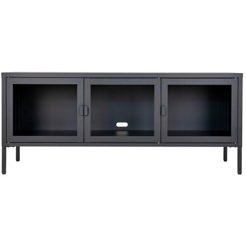 House Nordic Crna metalna TV komoda 130x55 cm Brisbane &ndash; Cijene