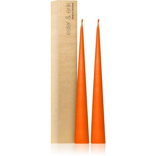ester & erik cone candles mild orange (no. 16) sveča 2x37 cm Cene