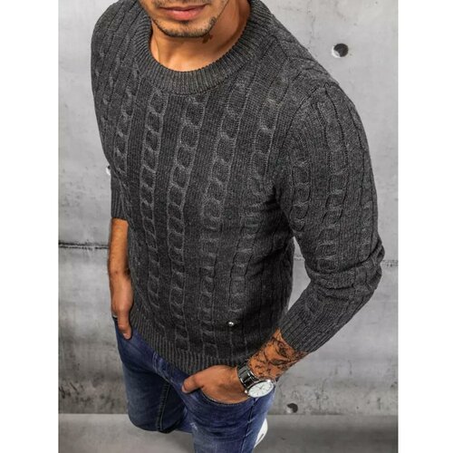 DStreet Dark gray men's sweater WX1877 Slike