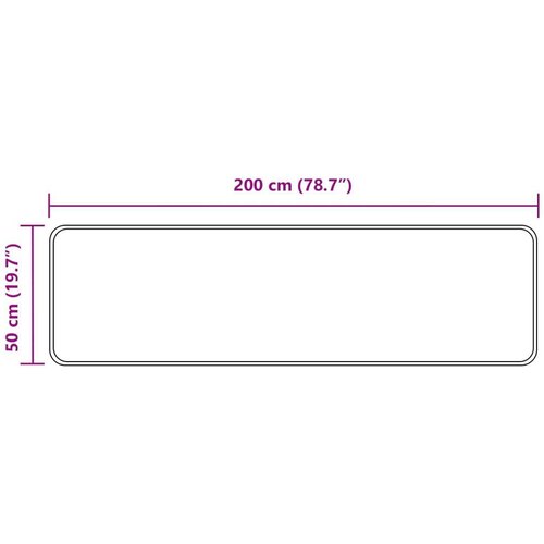  za tepih MARSA Bijeli 50 x 200 cm Poliester i PVC Slike