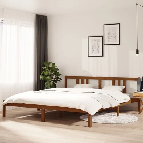  za krevet boja meda drveni 180 x 200 cm 6FT veliki bračni