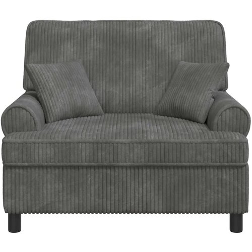  XXL fotelja s jastucima Svjetlosiva Tkanina od 1 5 linija - Svjetlosiva 85 cm Slike