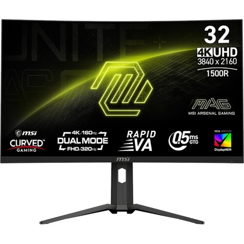 MSI MAG 321CUPDF Zakrivljeni Gaming Monitor 31.5&amp;quot; UHD VA 160Hz Slike