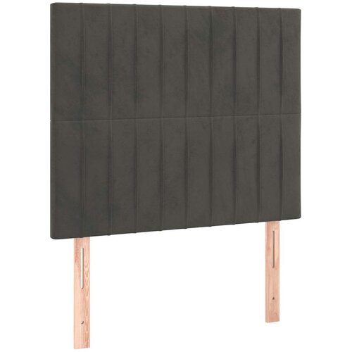 Box spring krevet s madracem tamnosivi 90x200 cm bar&amp;scaron;unasti Slike