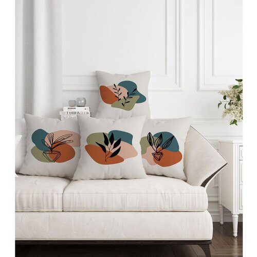 WALLXPERT ASR-plw4 - 17 multicolor cushion cover set (4 pieces) Slike