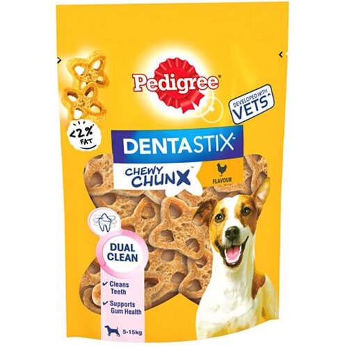 Pedigree Dentastix Chewy Chunx pasji pribolj&scaron;ki - Mini pribolj&scaron;ki s pi&scaron;čancem 68 g (za majhne pse) Cijene