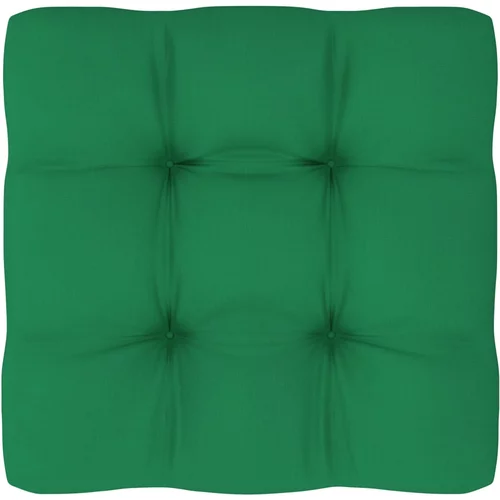 vidaXL Blazina za kavč iz palet zelena 50x50x10 cm