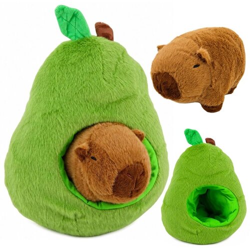  Pli&scaron;ana igračka 2 u 1 Zeleni avokado s kapibarom 25 cm Cijene