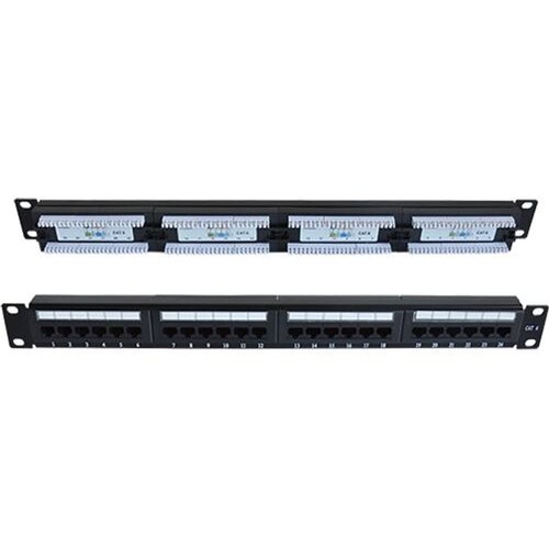 NaviaTec Cat6 Unshielded 24-Port Patch Panel, Crni Cijene
