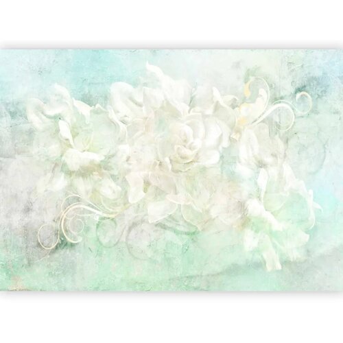 Foto tapeta - Blossoming among pastels - abstract with floral motif and patterns 300x210 Slike