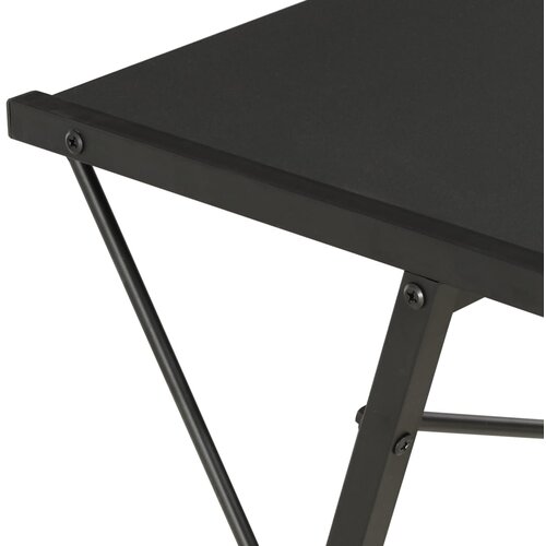  Radni stol s policom crni 116 x 50 x 93 cm Slike