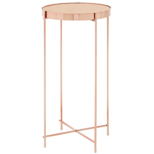 Premier Housewares Okrugli pomoćni stol sa staklenom pločom stola &amp;oslash; 33 cm Allure &amp;ndash; Slike