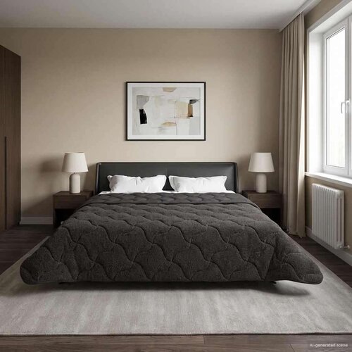  Poletna odeja Antracit 200 x 220 cm Mikrofibra in Teddy flis, (5000284382) Cene