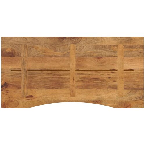  Ploča za radni stol zaobljena 120x50x2,5 cm od drva manga Slike