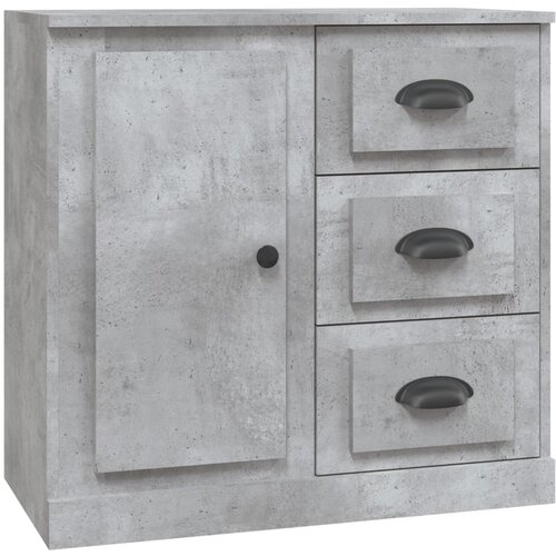  Komoda siva boja betona 70x35,5x67,5 cm od konstruiranog drva Slike