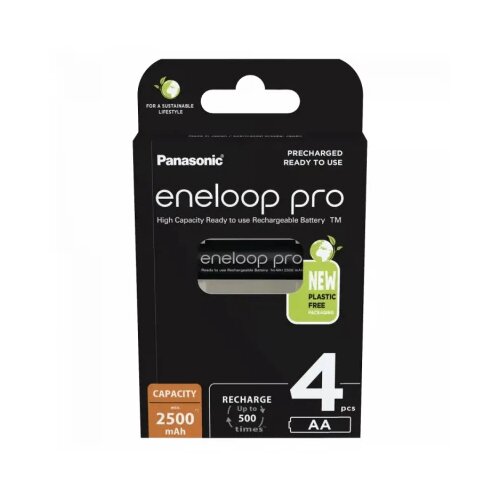 Panasonic Baterija Eneloop Pro BK-3HCDE/4BE AA (pak 4 kom), punjiva Cene