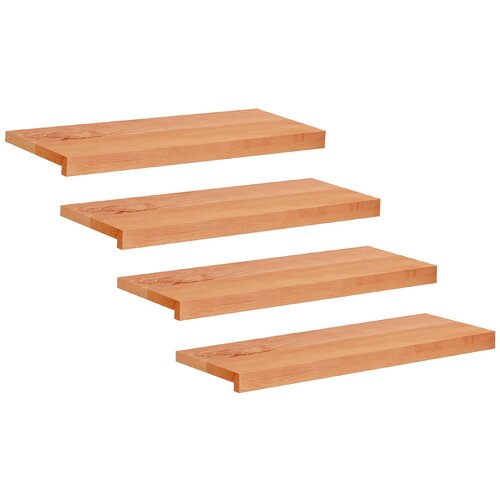 Step treads 4 kom. 70 x 25 x 2 cm Lak Čvrsto drvo bukve Cijene