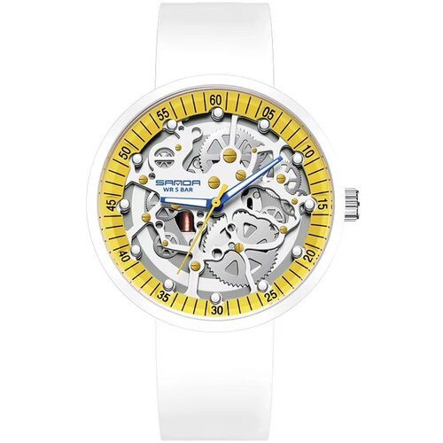  Ura SANDA CA-41806 - Bela / Rumena KP41806 Slike