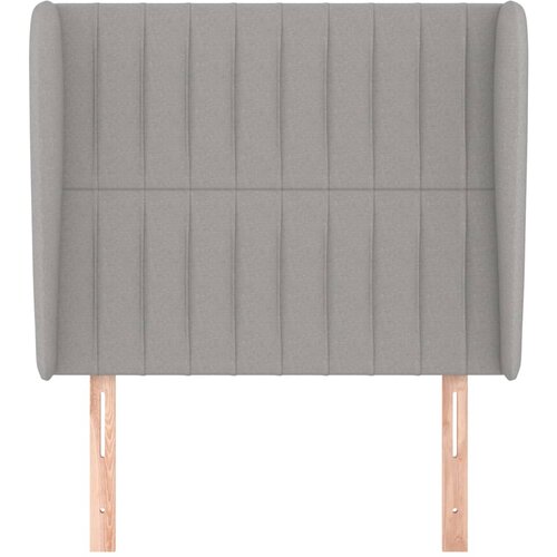  Uzglavlje s u&amp;scaron;ima svjetlosivo 103x23x118/128 cm od tkanine Slike