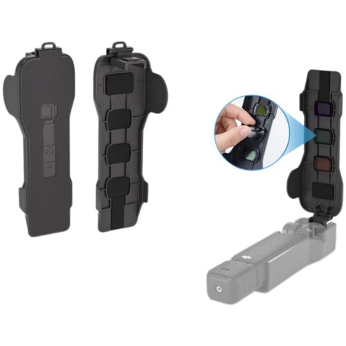 INF Za&amp;scaron;čitni pokrov za DJI Pocket 3 z leži&amp;scaron;čem za tri filtre, (5000506011) Slike