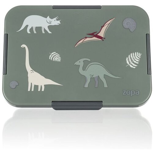 Zopa Lunch Box 1120 ml &amp;ndash; kutija za obrok s 3 pretinca Dino Slike