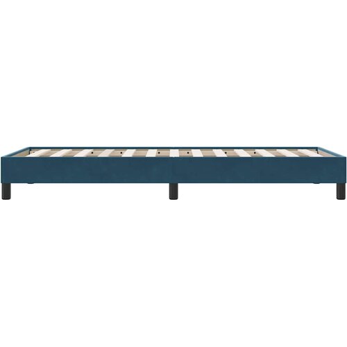 Box Spring krevet bez madraca tamnoplavi 100x210 cm samt Slike