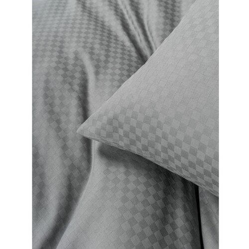 Mila Home Luxury Siva enojna posteljnina iz renforce bombaža 140x200 cm Checkered &amp;ndash; Slike