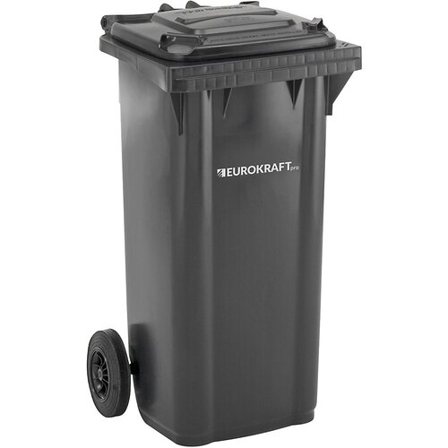 eurokraft pro Smetnjak iz umetne mase, DIN EN 840, prostornina 120 l, ŠxVxG 505 x 1005 x 555 mm, antraciten Cene