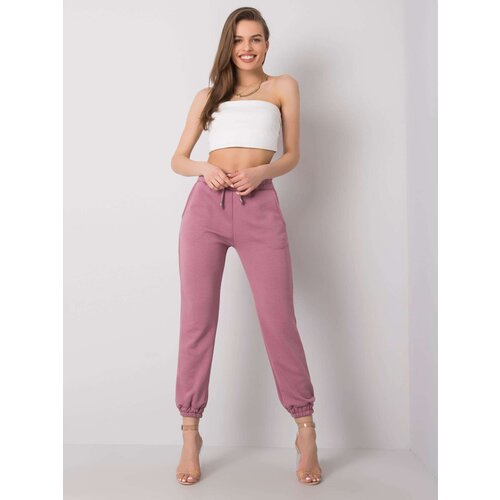 RUE PARIS Sweatpants-RV-DR-6120.03P-dark pink Slike