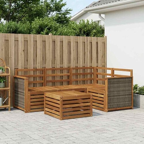  Set vanjskih sofa 5 kom. Prirodna Poliester Cene