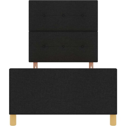  Okvir kreveta Crni 100x200 cm Tkanina Slike