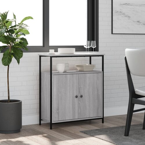  The Living Store Komoda siva sonoma 70x30x80 cm inženirski les - Komoda, (21502347) Slike