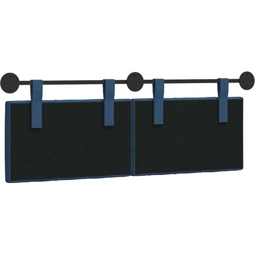  Držeće uzglavlje Zidne Plava 130 x 55 x 7 cm tkanina - Plava 120 cm bez LED Slike