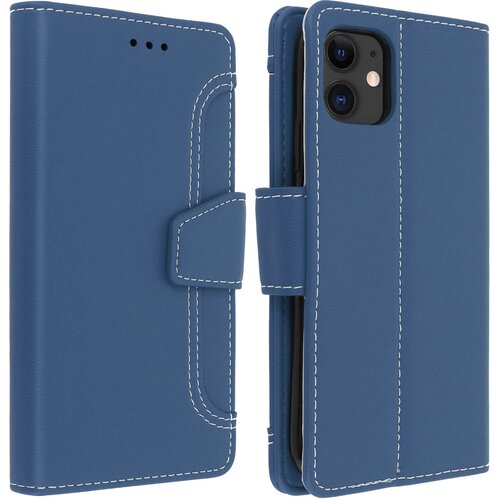 AVIZAR Etui za iPhone 11 z vec predelki in funkcijo video podpore, zbirka Vito - moder, (20626447) Cene