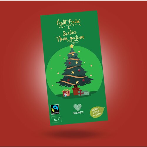 Vrsna Chocolates "Božić i Nova godina", organska čokolada s mentom i narančom Cijene