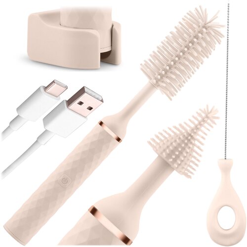 Nukido NK-978 Electric Bottle and Nipple Cleaning Brush for Effortless Hygiene, (21740323) Cene