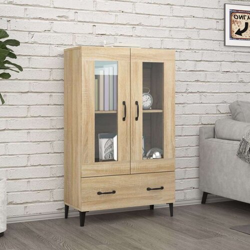  Visoka komoda boja hrasta sonome 70x31x115 cm konstruirano drvo Cijene