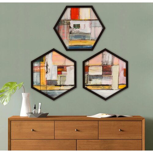 Wallity Uokvirena slika 6GEN410663665, 35x35 cm, 3 dijela Cijene