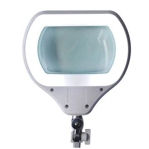  LED prigu&amp;scaron;iva stona lampa sa lupom LED/12W/230V bela Slike