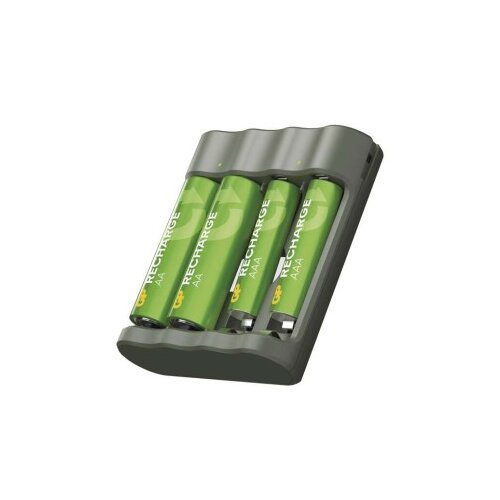 Gp polnilec baterij Recharge B441 + 2&amp;times; AA Recharge 2100 mAh + 2&amp;times; AAA Recharge 800 mAh Slike