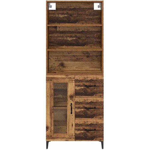  Highboard Staro drvo 69,5 x 34 x 180 cm Konstruirano drvo Slike