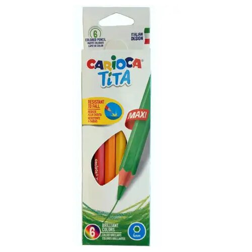 Carioca 6-delni komplet barvnih svinčnikov Carioca: Tita maxi Cene