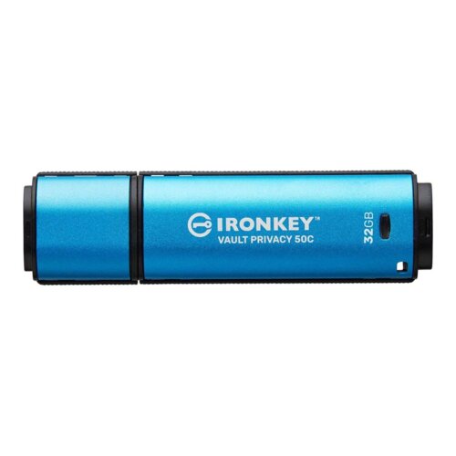 Kingston Technology IronKey Vault Privacy 50 USB izbrisivi memorijski pogon 32 GB USB Tip-C 3.2 Gen 1 (3.1 Gen 1) Crno, Plavo Cijene