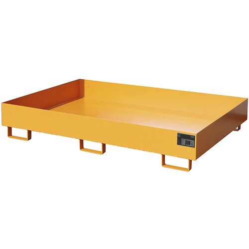 Eurokraft pro regalna talna kadica, prestrezna prostornina 240 l, dx&amp;scaron;xv 1750 x 1300 x 250 mm, brez mrežaste re&amp;scaron;etke, oranžno lakirana Slike